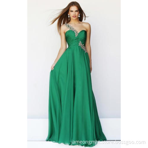 2015 Nice Long Green Tailor Made Evening Prom Dress